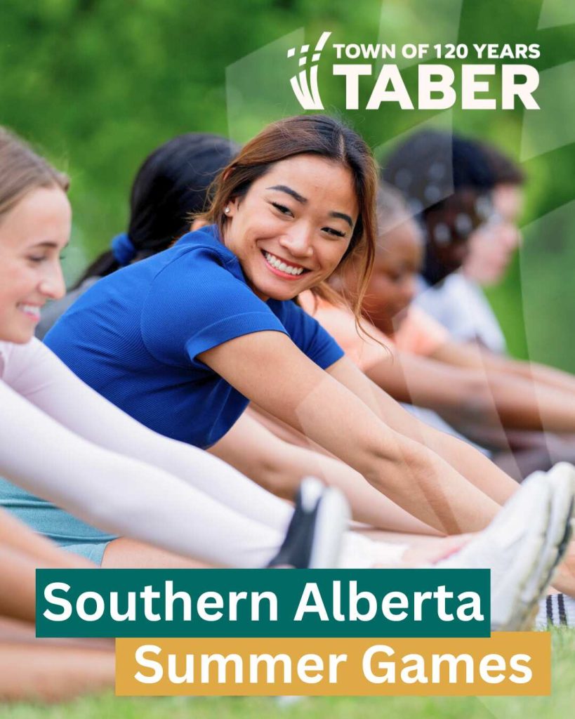 Women exercising, embodying the spirit of sport and community during the Southern Alberta Summer Games in Taber.